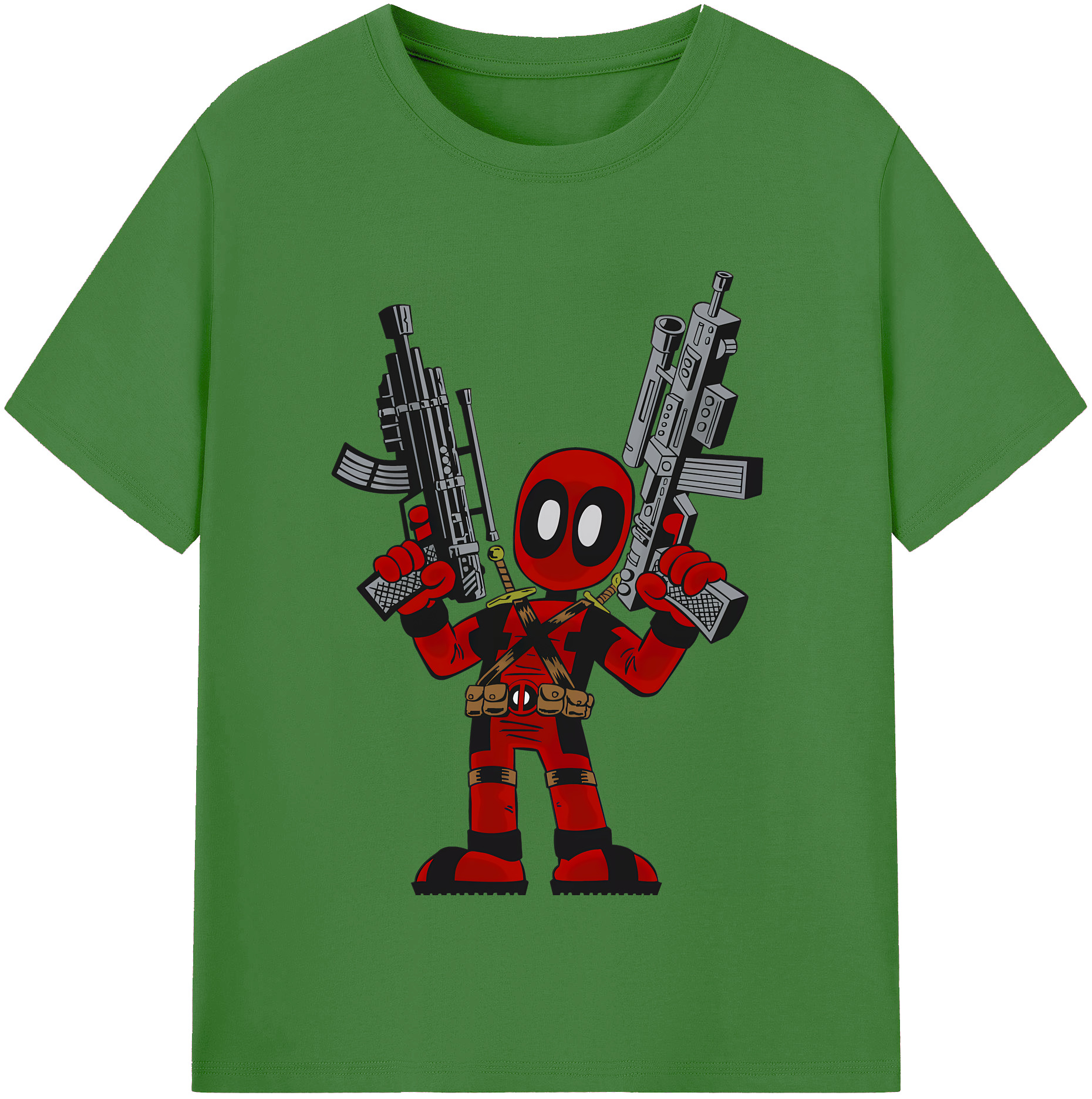 （画像用） Deadpool デッドプール レディースカジュアルプリントTシャツ（綿100％）
